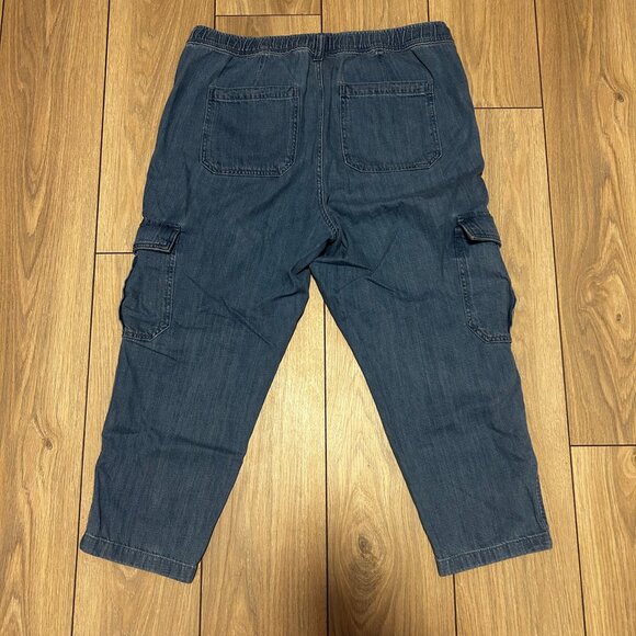 Gap Women's Denim Cargo Joggers - Picture 2 of 2